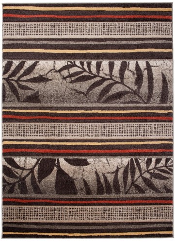 Dywan H093D DARK BROWN SUMATRA carving