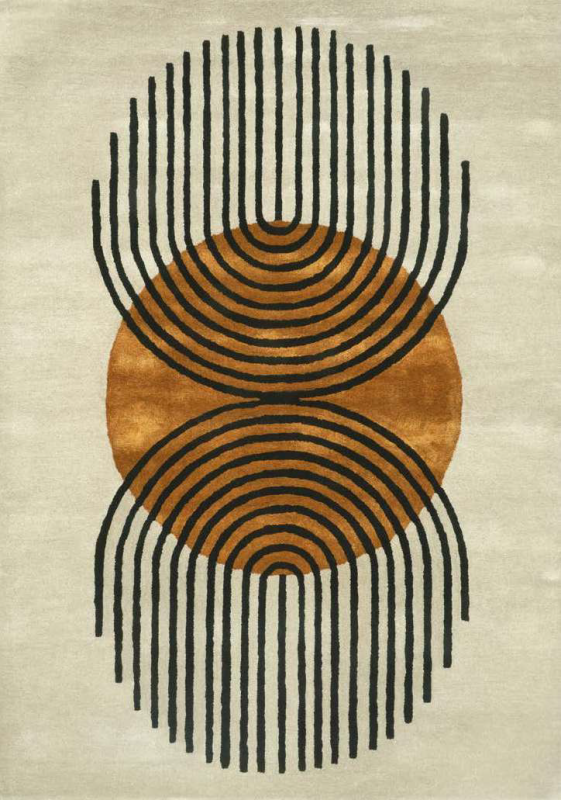Dywan wełniany Art Deco Carpet Decor Handmade Stella coral