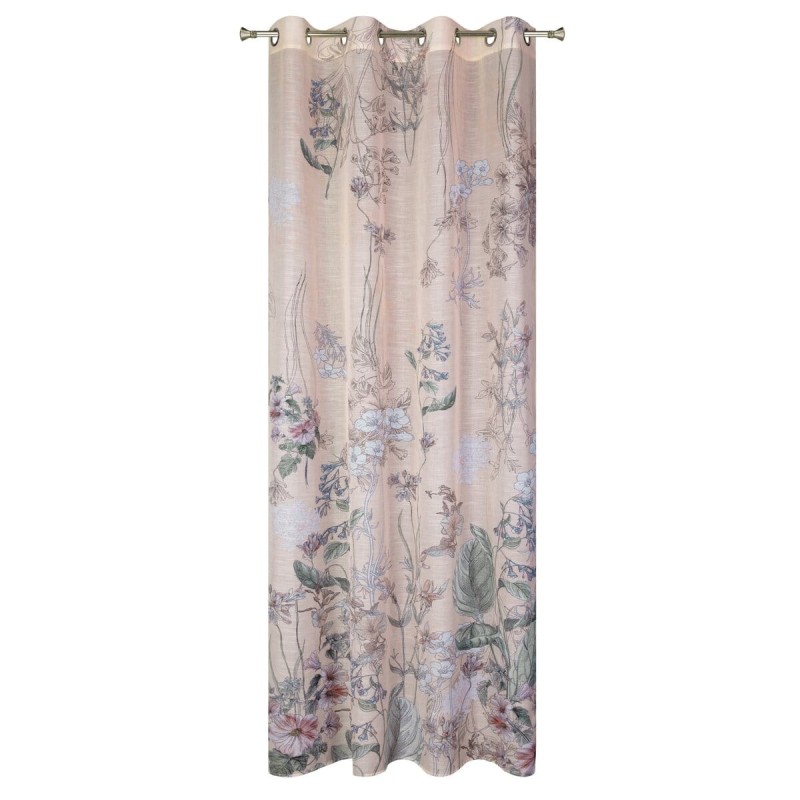 Zasłona gotowa ELMA róż/zieleń_dywanywitek_pl_