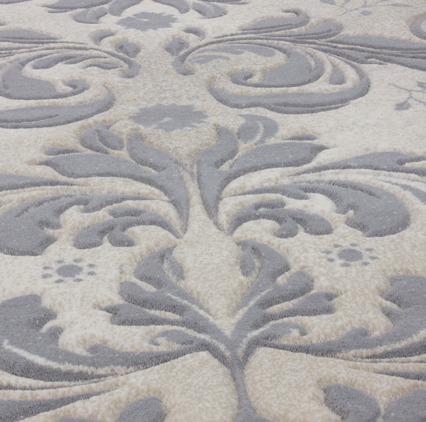 Relief wzoru dywanu wełnianego Agnella Opal Maryl beżowy (binding)