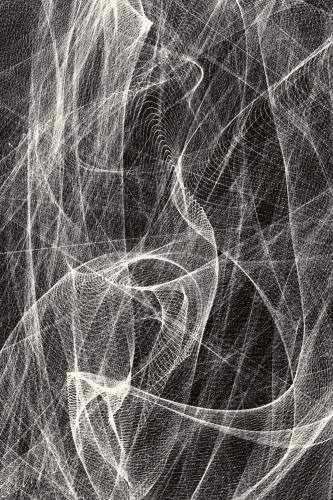 Dywan wełniany Agnella Opal Fractals czarny (binding)