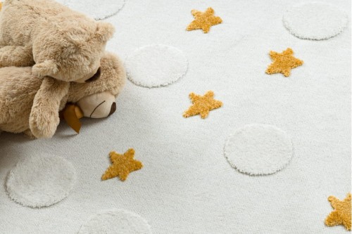 Dywan dla dzieci YOYO GD75 Gwiazdki Koła biało-pomarańczowy _dywanywitek_pl_6