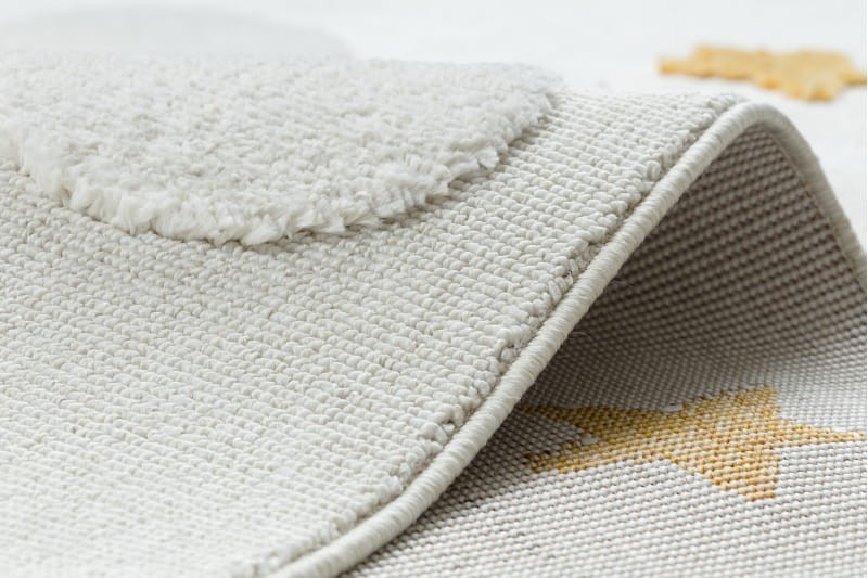 Dywan dla dzieci YOYO GD75 Gwiazdki Koła biało-pomarańczowy _dywanywitek_pl_10