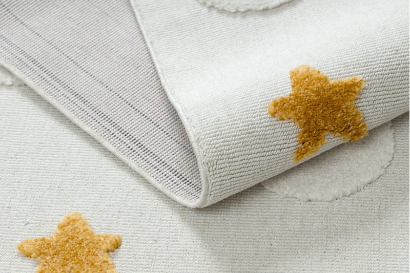 Dywan dla dzieci YOYO GD75 Gwiazdki Koła biało-pomarańczowy _dywanywitek_pl_15