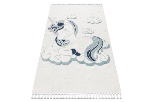 Dywan dla dzieci YOYO GD49 Jednorożec biało-szary _dywanywitek_pl_3