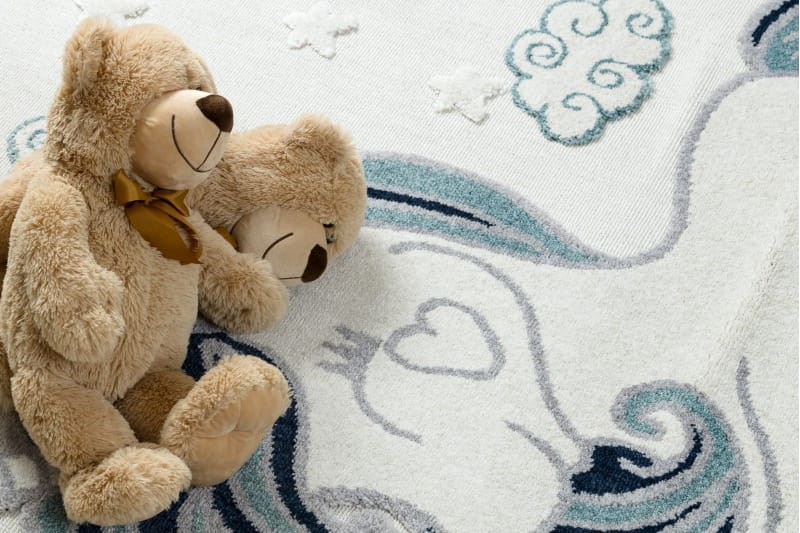 Dywan dla dzieci YOYO GD49 Jednorożec biało-szary _dywanywitek_pl_5