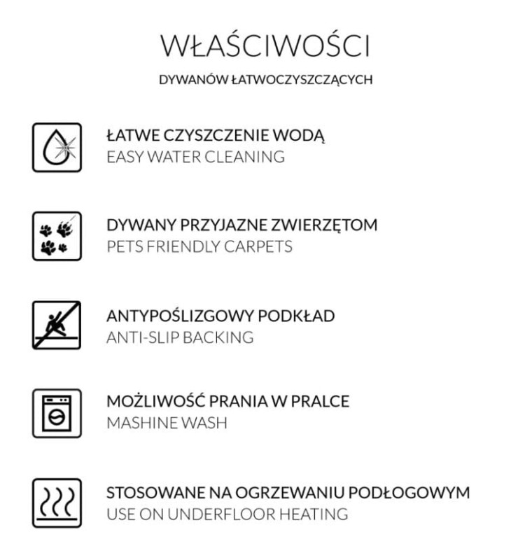 Dywany Carpet Decor Magic Home - właściwości