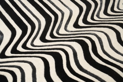Dywan nowoczesny Carpet Decor Handmade Draft czarny - runo