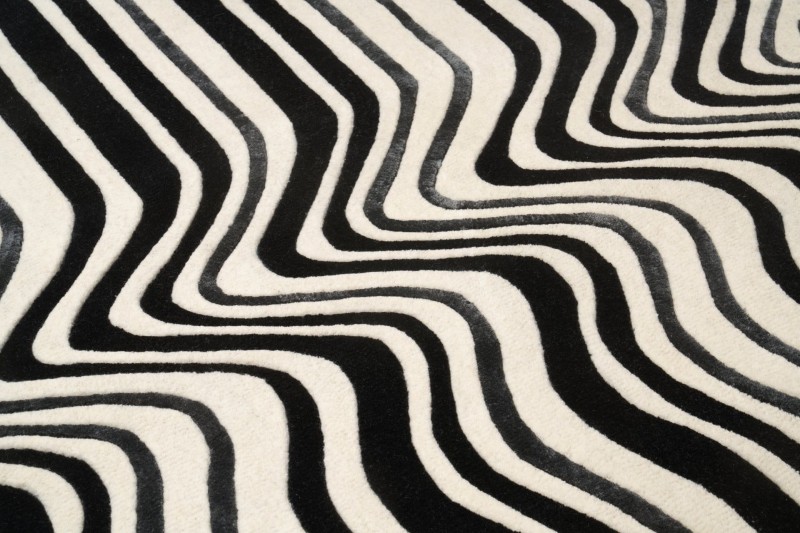 Dywan nowoczesny Carpet Decor Handmade Draft czarny - runo