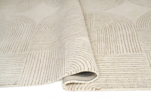 Dywan wełniany Carpet Decor Handmade Collection Ornate beżowy - bok