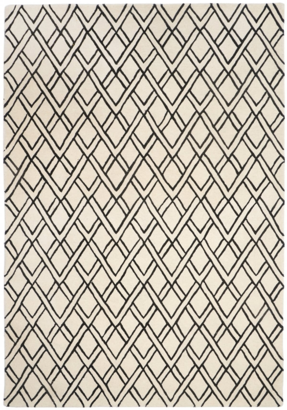Dywan Carpet Decor Handmade Brooklyn geometria czarno-biały