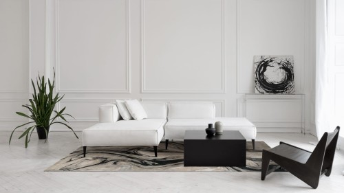 Dywan nowoczesny Carpet Decor Handmade Blur black do salonu