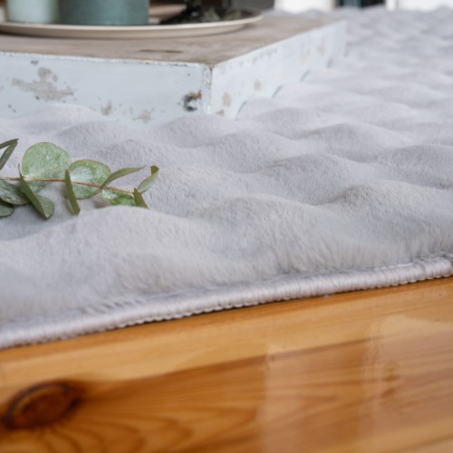 Bok dywanu pluszowego Aspen ASP485 silver Obsession