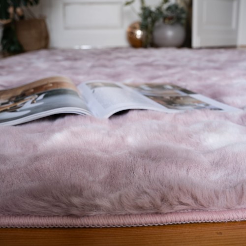 Runo różówego dywanu pluszowego Obsession Camouflage CAM845