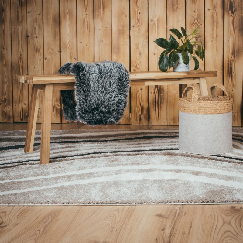 Dywan Obsession Frisco FRI283 taupe  w salonie