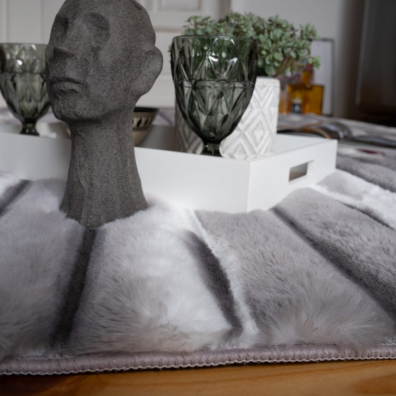 Runo dywanu pluszowego Obsession Waves WAV305 taupe