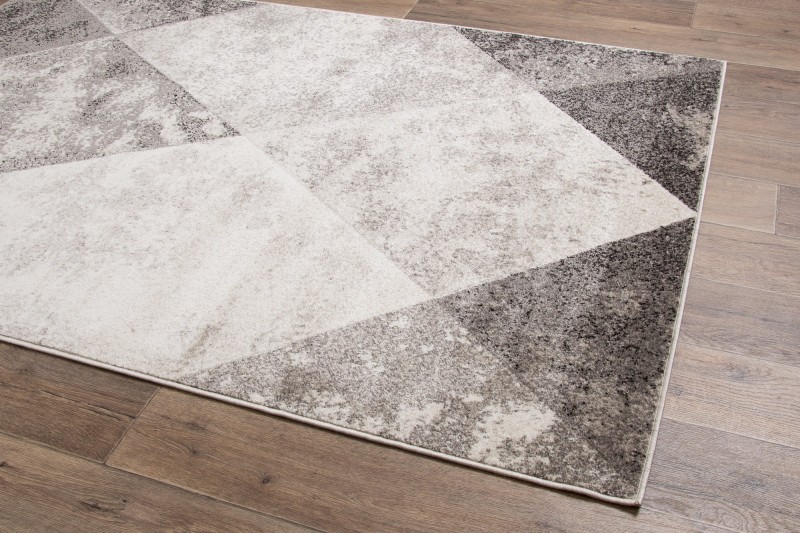 Dywan nowoczesny Perlage 3021-244 beżowy - rzut z boku