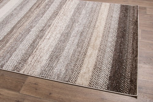 Dywan nowoczesny Perlage 5046-744 beż - rzut z ukosa