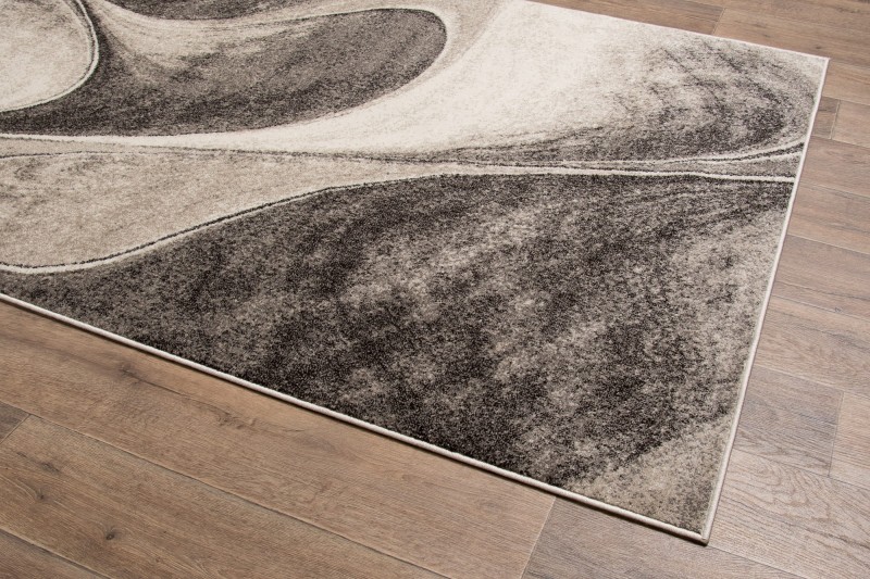 Dywan nowoczesny Perlage 6019-244 beżowy - rzut ukośny