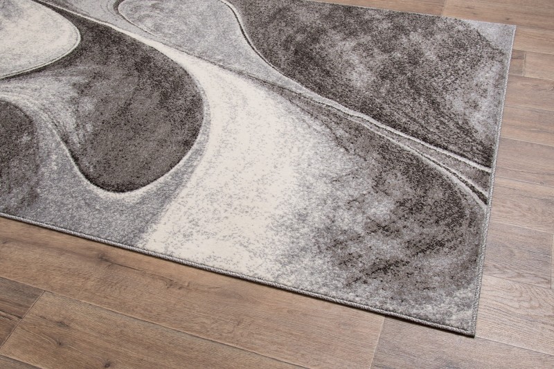 Dywan nowoczesny Perlage 6019-544 szary - rzut z boku