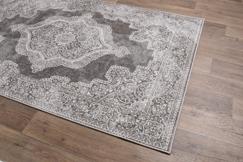 Dywan tradycyjny Perlage 8099-644 szary - rzut z boku