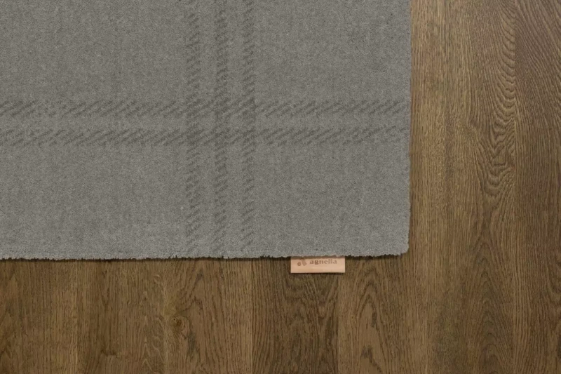 Dywan Agnella Calisia M GRID PRIME SZARY wełniany _dywanywitek_pl_3