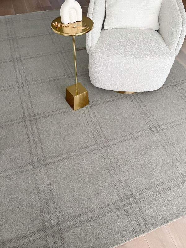 Dywan Agnella Calisia M GRID PRIME SZARY wełniany _dywanywitek_pl_2