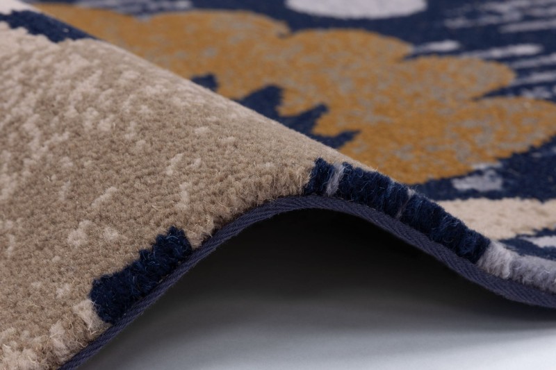 Dywan wełniany Agnella Tempo Chintz aegean V&A - bok