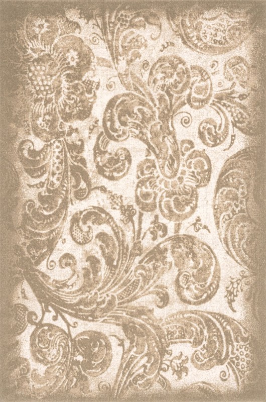 Dywan wełniany Agnella Tempo Natural Damask beż