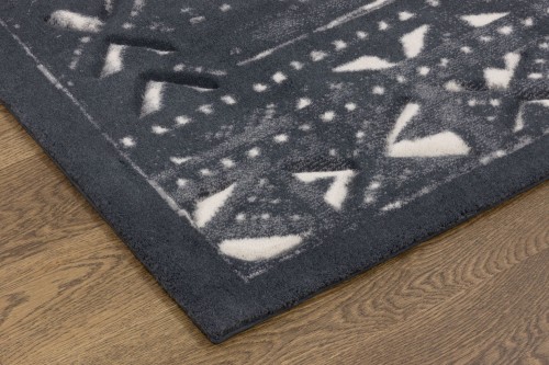Dywan wełniany Agnella Opal Masi grafit - róg