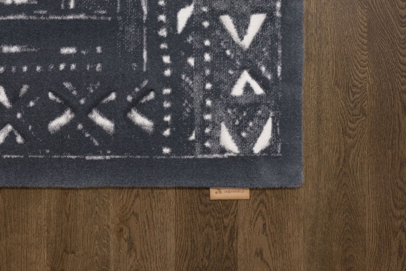 Dywan wełniany Agnella Opal Masi grafit - boki