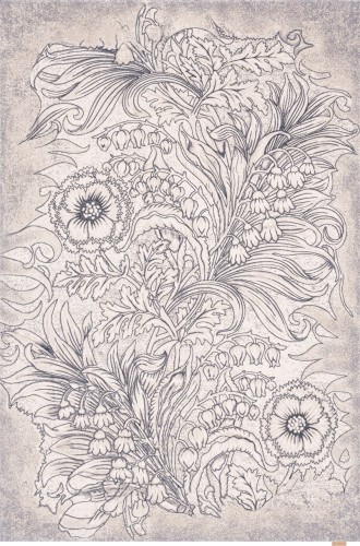 Dywan wełniany Agnella Regius Mawson biały V&A (binding)