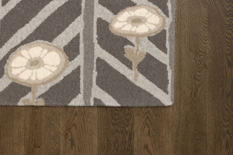 Dywan wełniany Agnella Tempo Natural Moderne grafit - róg