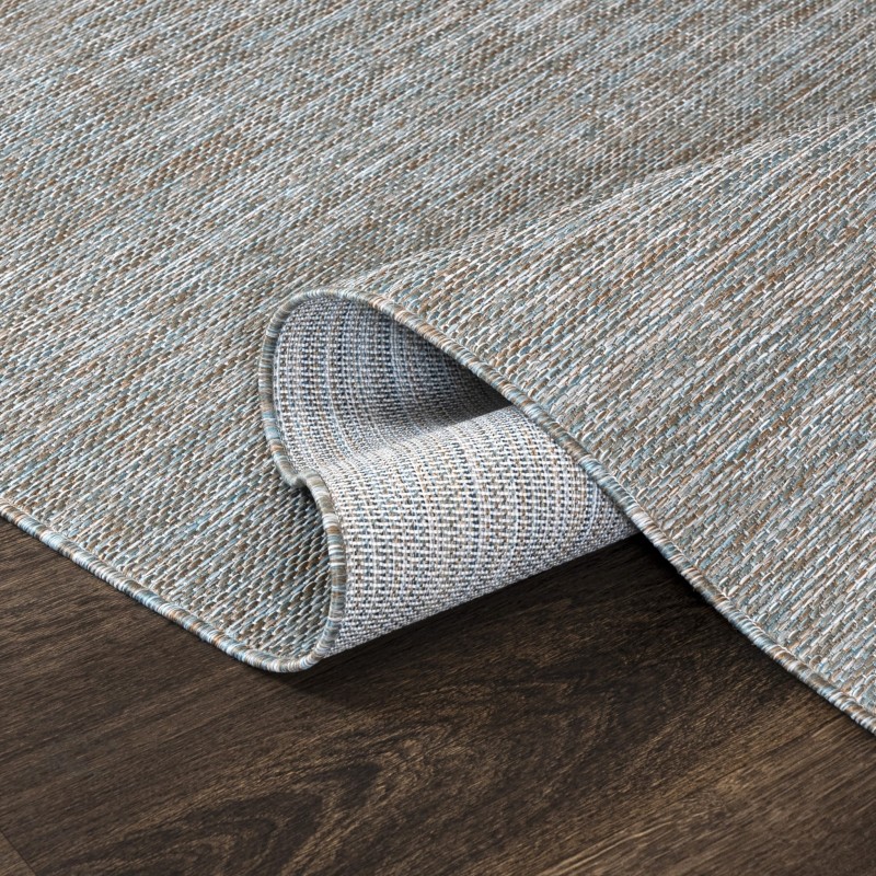 Bok  niebieskiego dywanu zewnętrznego Veranda 6365A