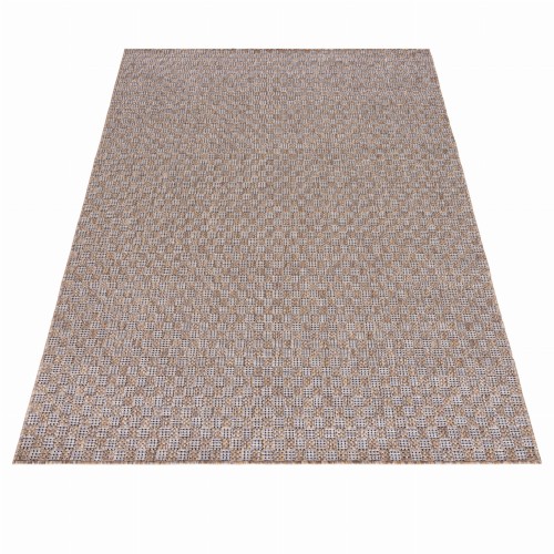 Rzut ukośny brązowego dywanu zewnętrznego Veranda KM26A