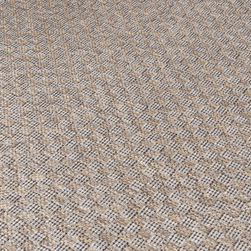 Zbliżenie runa brązowego dywanu zewnętrznego Veranda KM26A