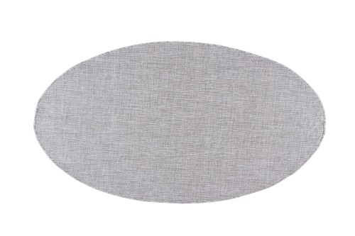 Rzut ukośny okrągłego dywanu zweętrznego szarego 6365A Veranda