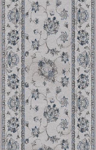 chodnik wełniany Agnella Isfahan Tribas szary