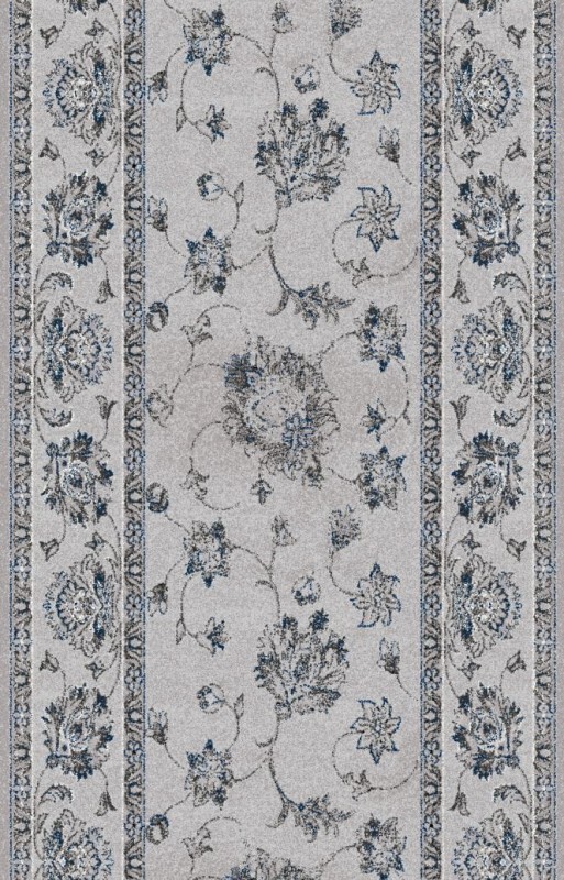 chodnik wełniany Agnella Isfahan Tribas szary