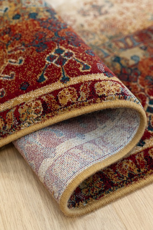 Dywan wełniany Dywilan Polonia Pamuk 2 czerwony spód