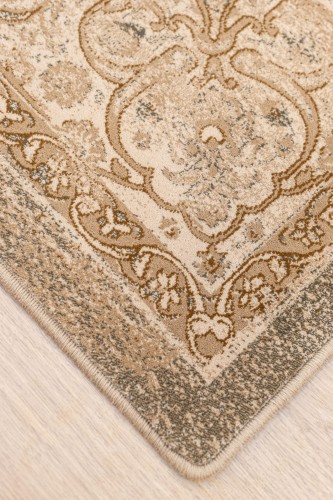 Dywan wełniany Dywilan Superior Piemonte niebieski velvet - róg