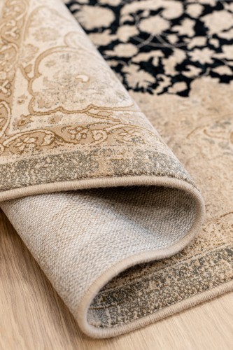 Dywan wełniany Dywilan Superior Piemonte niebieski velvet - spód