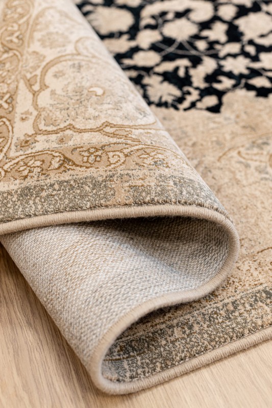 Dywan wełniany Dywilan Superior Piemonte niebieski velvet - spód