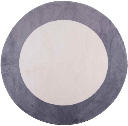 Dywan pluszowy koło Maximo Ramka beżowo-antracytowy