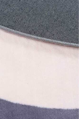 Dywan pluszowy koło Maximo Ramka beżowo-antracytowy - spód