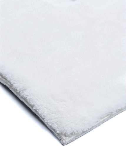 Dywan pluszowy Maximo Ramka szaro-ivory - róg