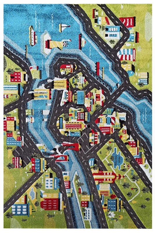 Dywan dla dzieci 3D wzór Ulice COLOR KIDS 03