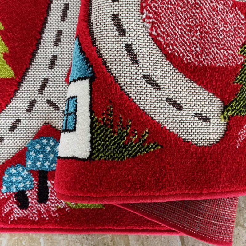 DYWAN DLA DZIECI 3D COLOR KIDS 02 RED _dywanywitek_pl_4