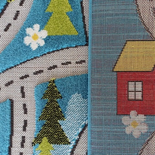 DYWAN DLA DZIECI 3D COLOR KIDS 02 BLUE _dywanywitek_pl_3