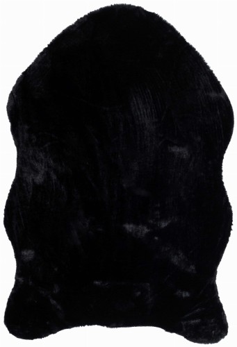 RABBIT FUR BLACK _dywanywitek_pl_